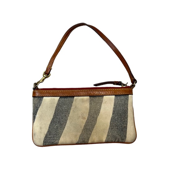 Dooney & Bourke Wristlet Clutch Leather Zebra Purse Bag Authentic - Picture 4 of 8